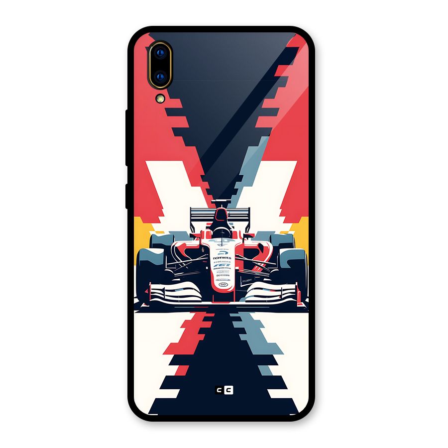 Sports One Glass Back Case for Vivo V11 Pro