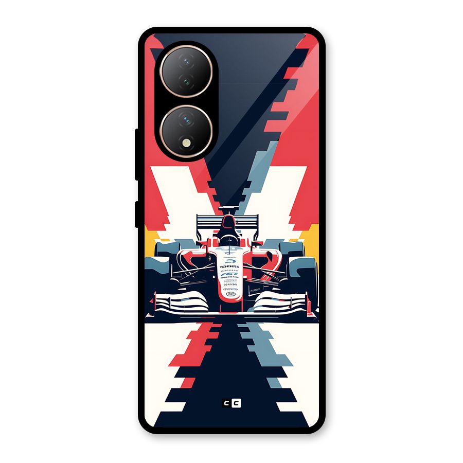 Sports One Glass Back Case for Vivo Y100A