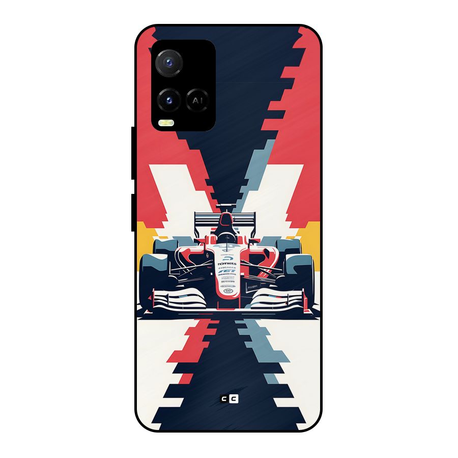 Sports One Metal Back Case for Vivo Y21G