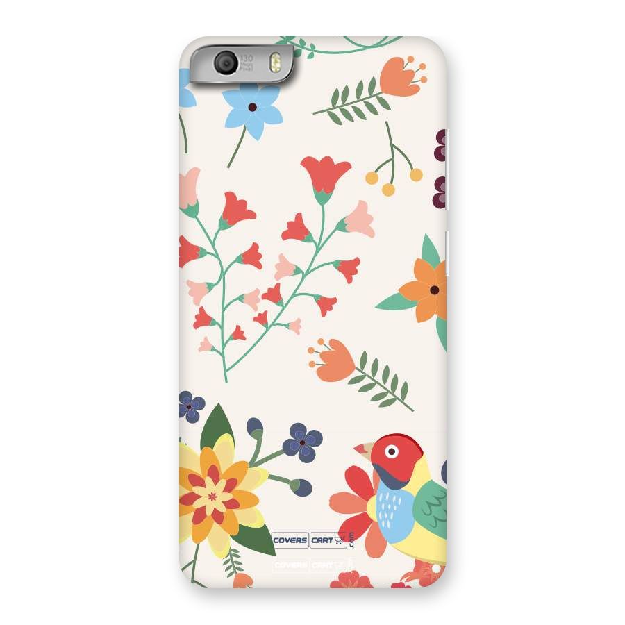 Spring Flowers Back Case for Micromax Canvas Knight 2