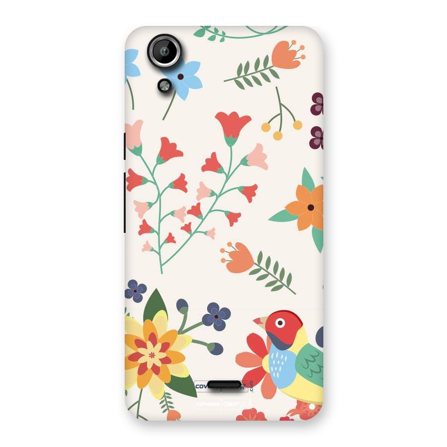 Spring Flowers Back Case for Micromax Canvas Selfie Lens Q345