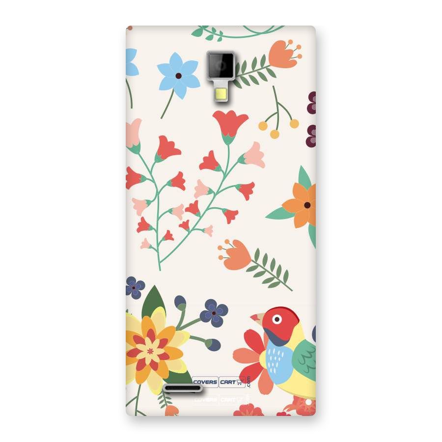 Spring Flowers Back Case for Micromax Canvas Xpress A99