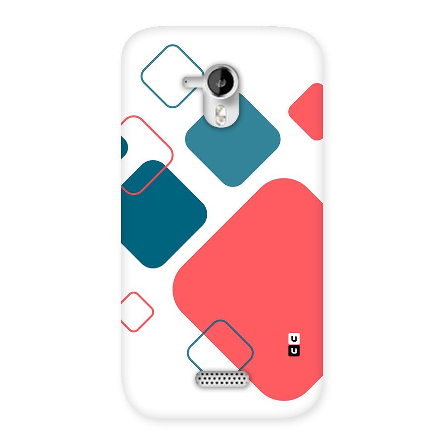 Square Pattern Beautiful Abstract Back Case for Canvas HD A116