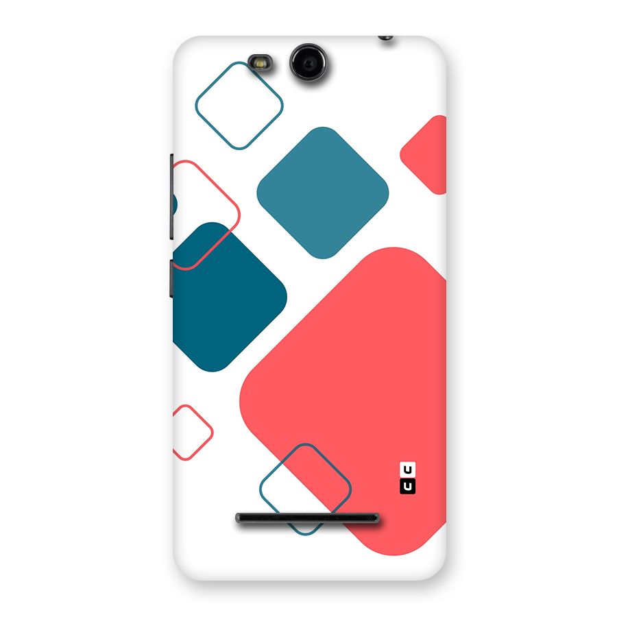 Square Pattern Beautiful Abstract Back Case for Canvas Juice 3 Q392