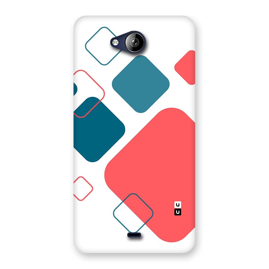 Square Pattern Beautiful Abstract Back Case for Canvas Play Q355