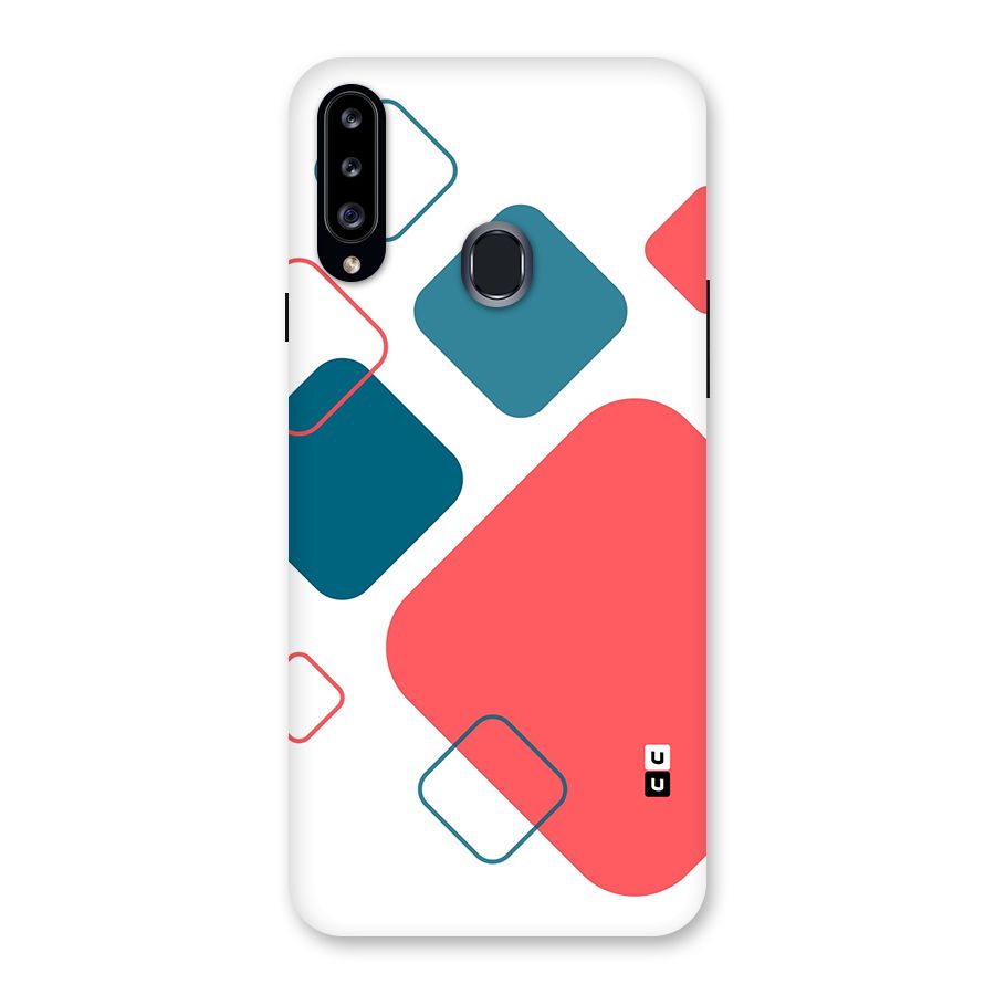 Square Pattern Beautiful Abstract Back Case for Galaxy A20s