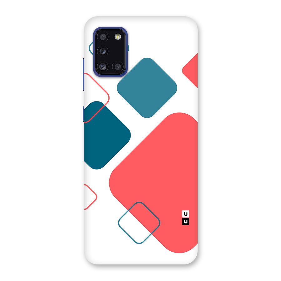 Square Pattern Beautiful Abstract Back Case for Galaxy A31