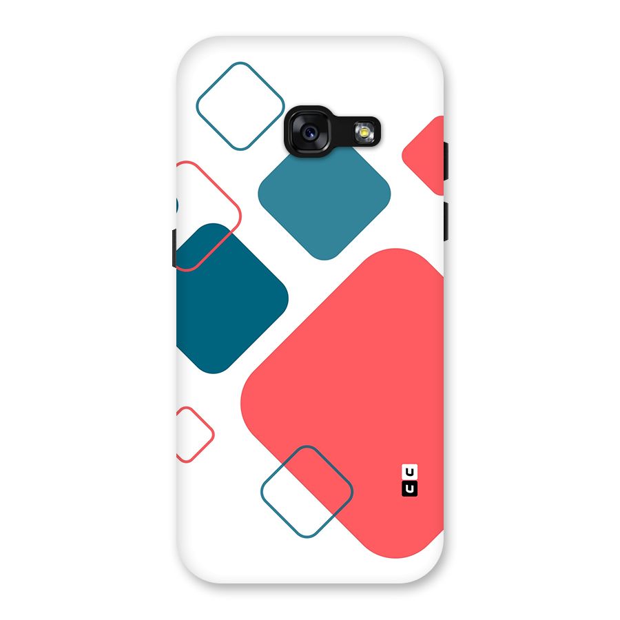 Square Pattern Beautiful Abstract Back Case for Galaxy A3 (2017)