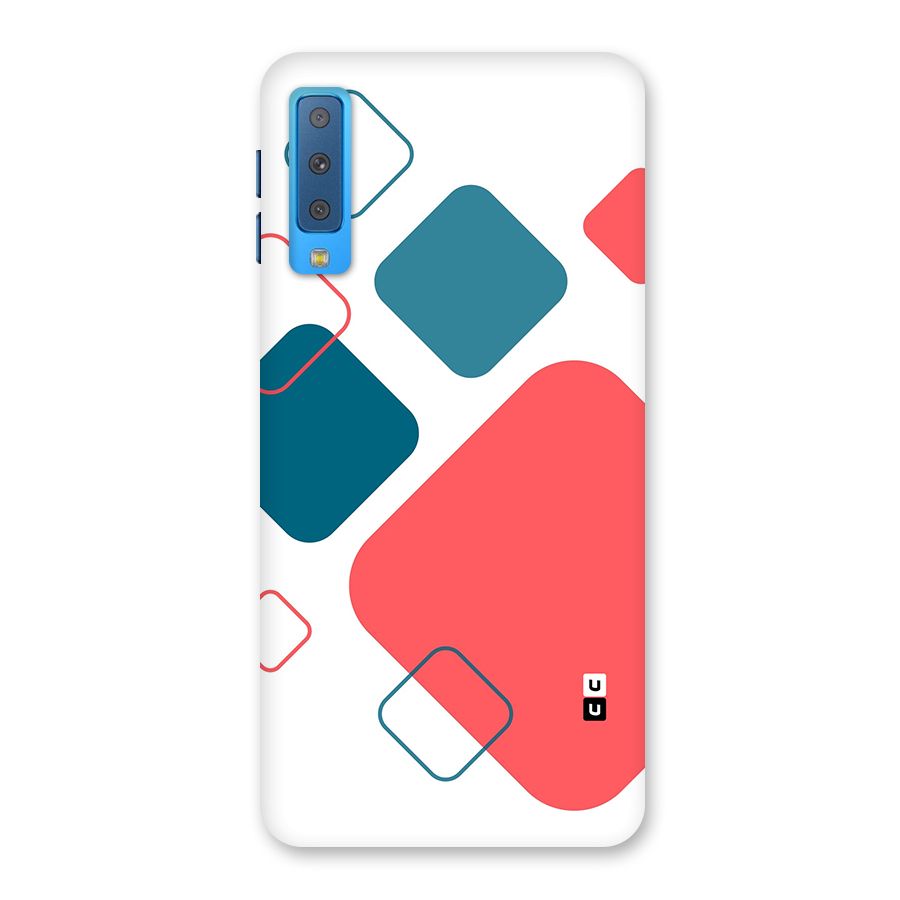 Square Pattern Beautiful Abstract Back Case for Galaxy A7 (2018)