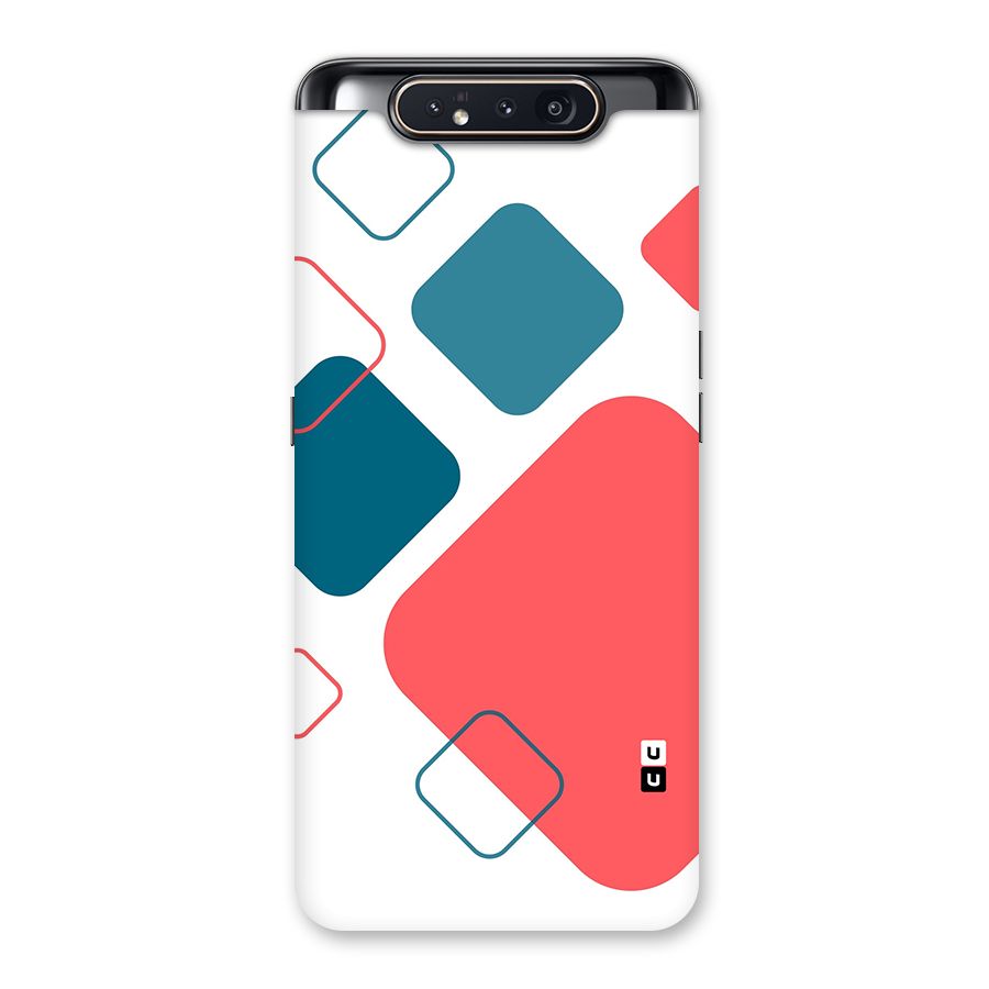 Square Pattern Beautiful Abstract Back Case for Galaxy A80