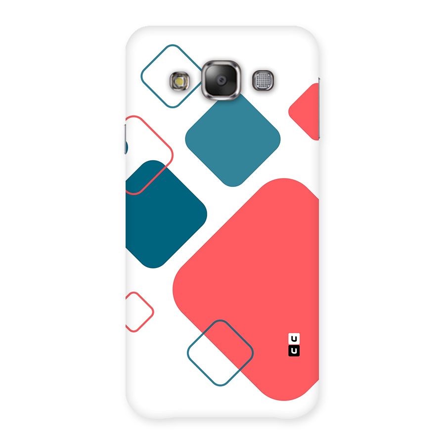 Square Pattern Beautiful Abstract Back Case for Galaxy E7