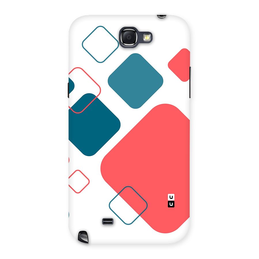 Square Pattern Beautiful Abstract Back Case for Galaxy Note 2