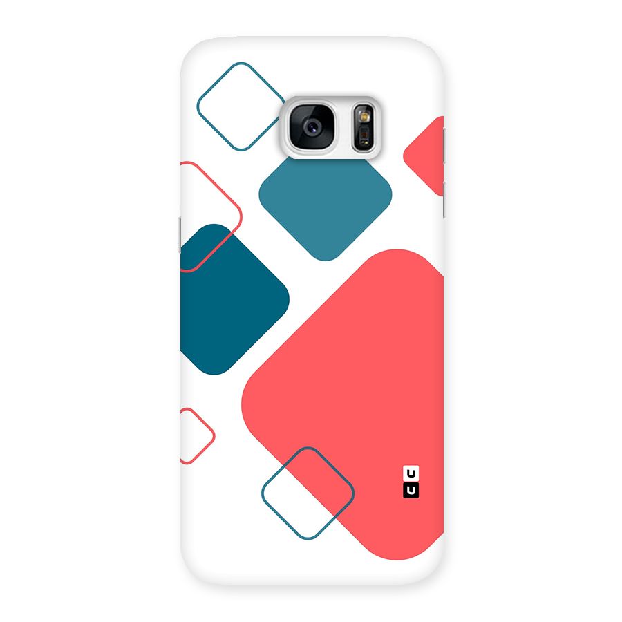 Square Pattern Beautiful Abstract Back Case for Galaxy S7 Edge