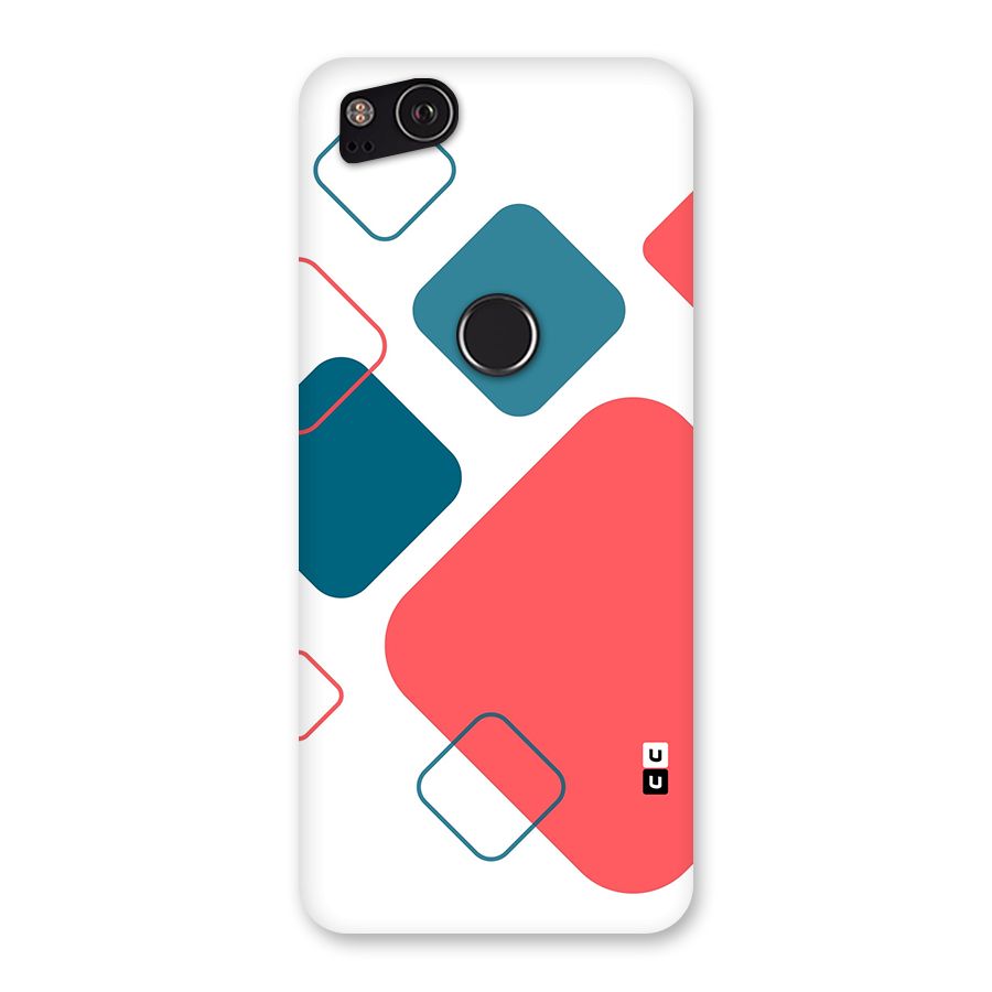 Square Pattern Beautiful Abstract Back Case for Google Pixel 2