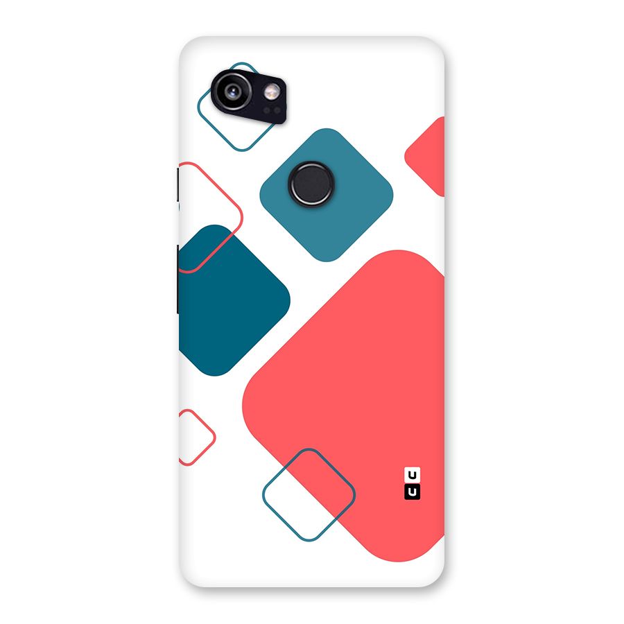 Square Pattern Beautiful Abstract Back Case for Google Pixel 2 XL