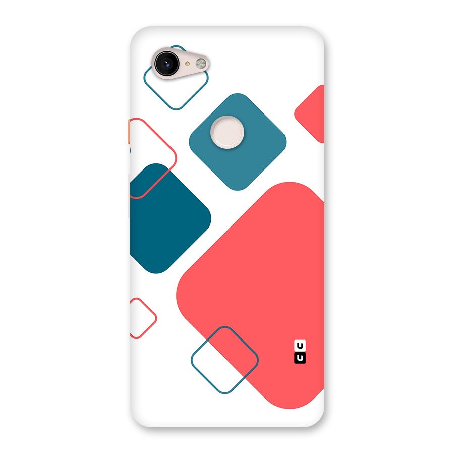 Square Pattern Beautiful Abstract Back Case for Google Pixel 3 XL