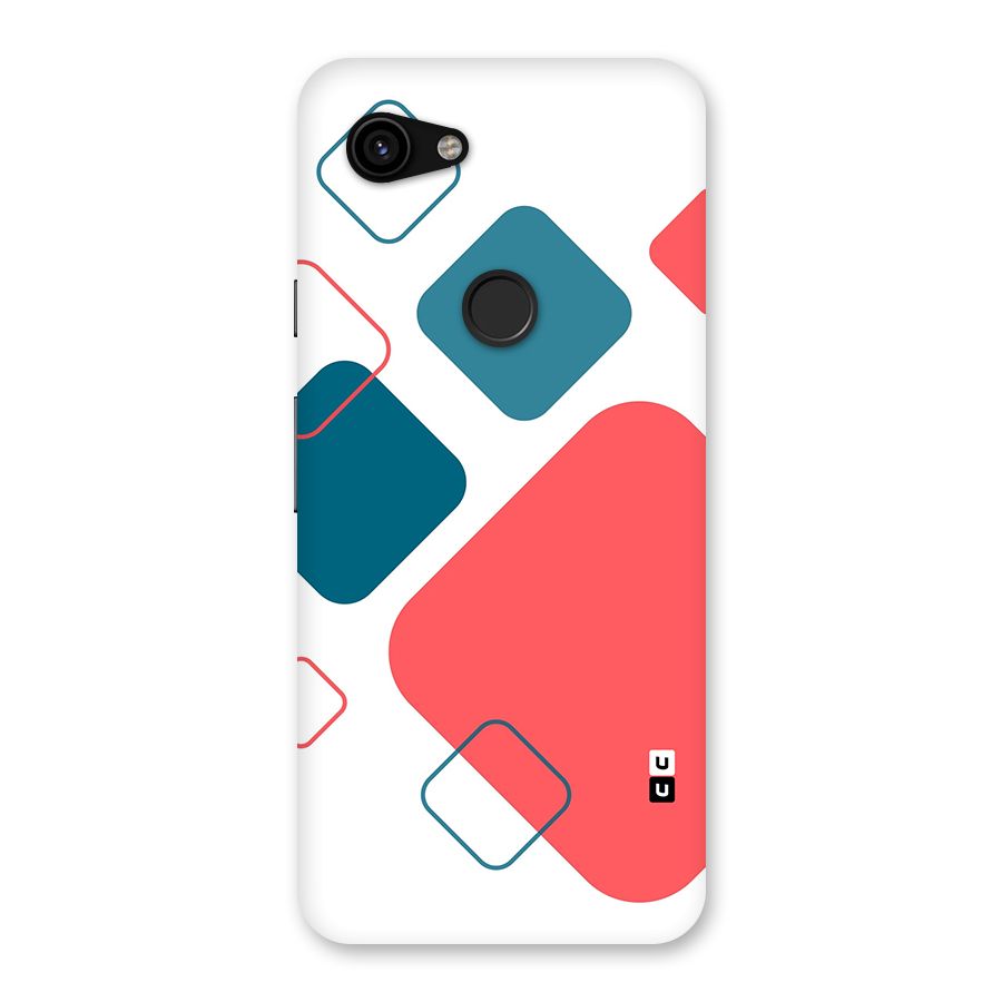 Square Pattern Beautiful Abstract Back Case for Google Pixel 3a