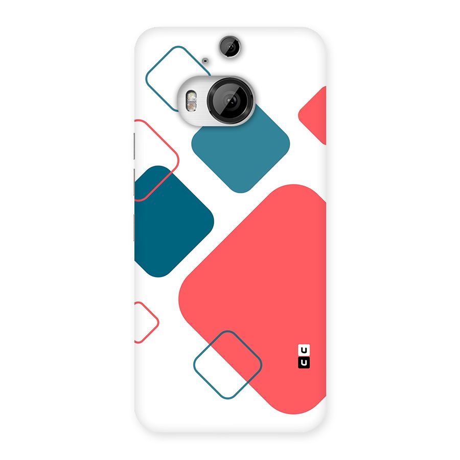 Square Pattern Beautiful Abstract Back Case for HTC One M9 Plus