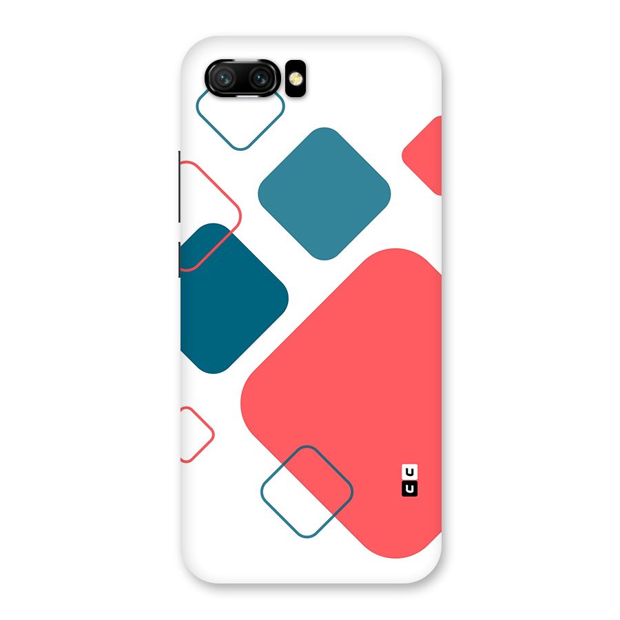 Square Pattern Beautiful Abstract Back Case for Honor 10