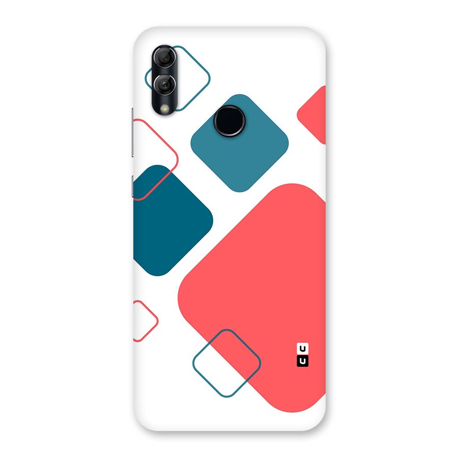 Square Pattern Beautiful Abstract Back Case for Honor 10 Lite