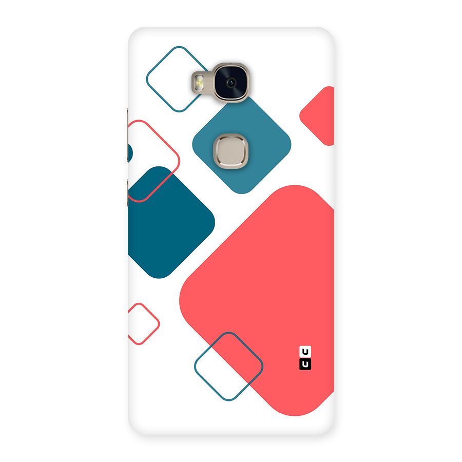 Square Pattern Beautiful Abstract Back Case for Honor 5X