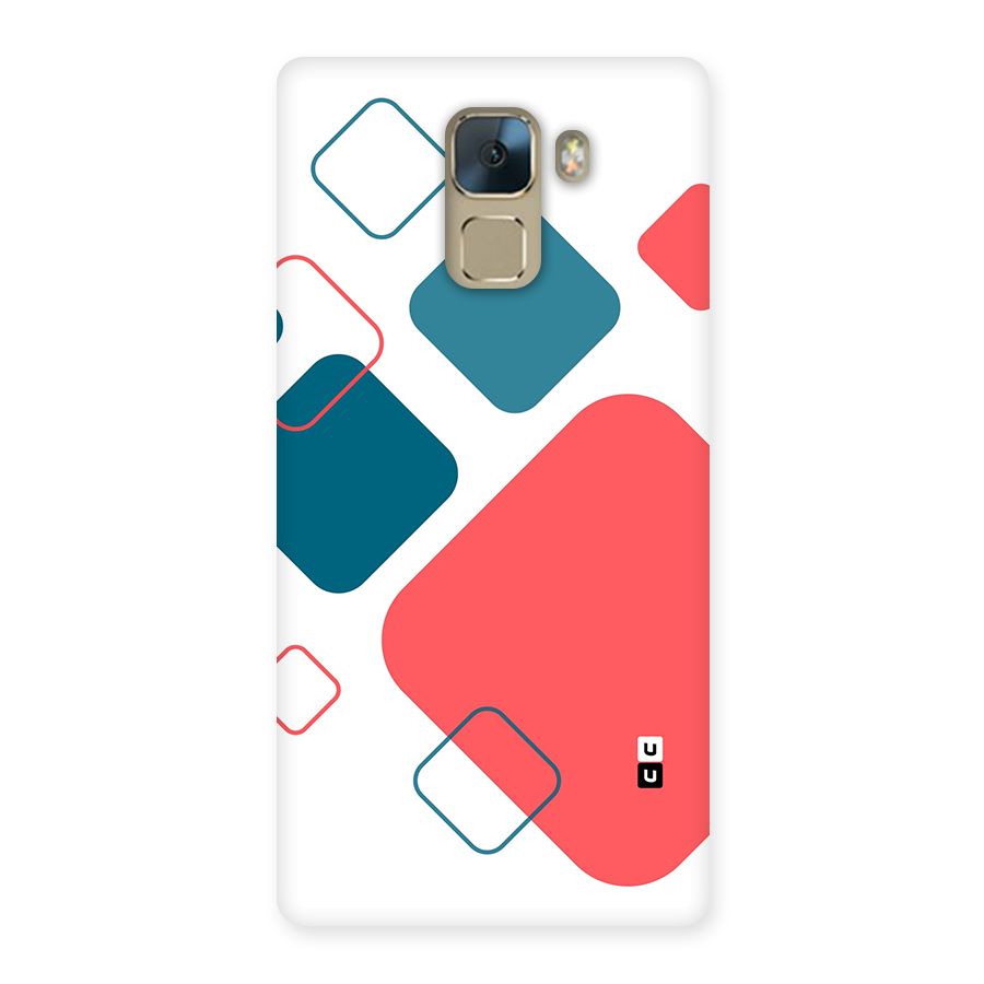Square Pattern Beautiful Abstract Back Case for Honor 7