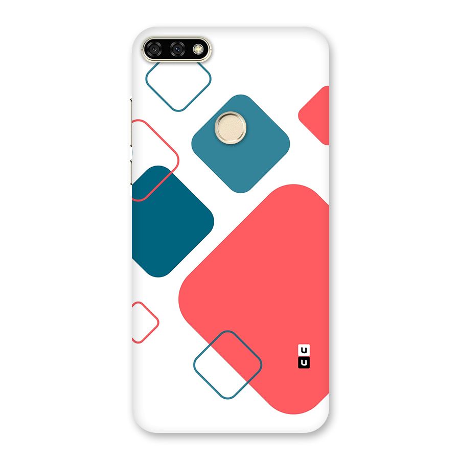 Square Pattern Beautiful Abstract Back Case for Honor 7A
