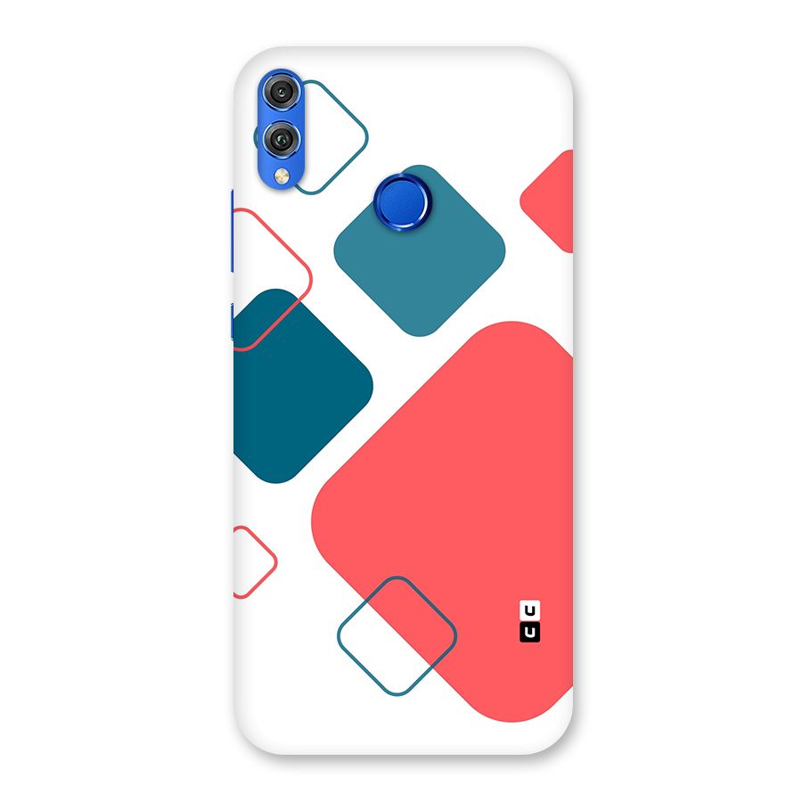 Square Pattern Beautiful Abstract Back Case for Honor 8X