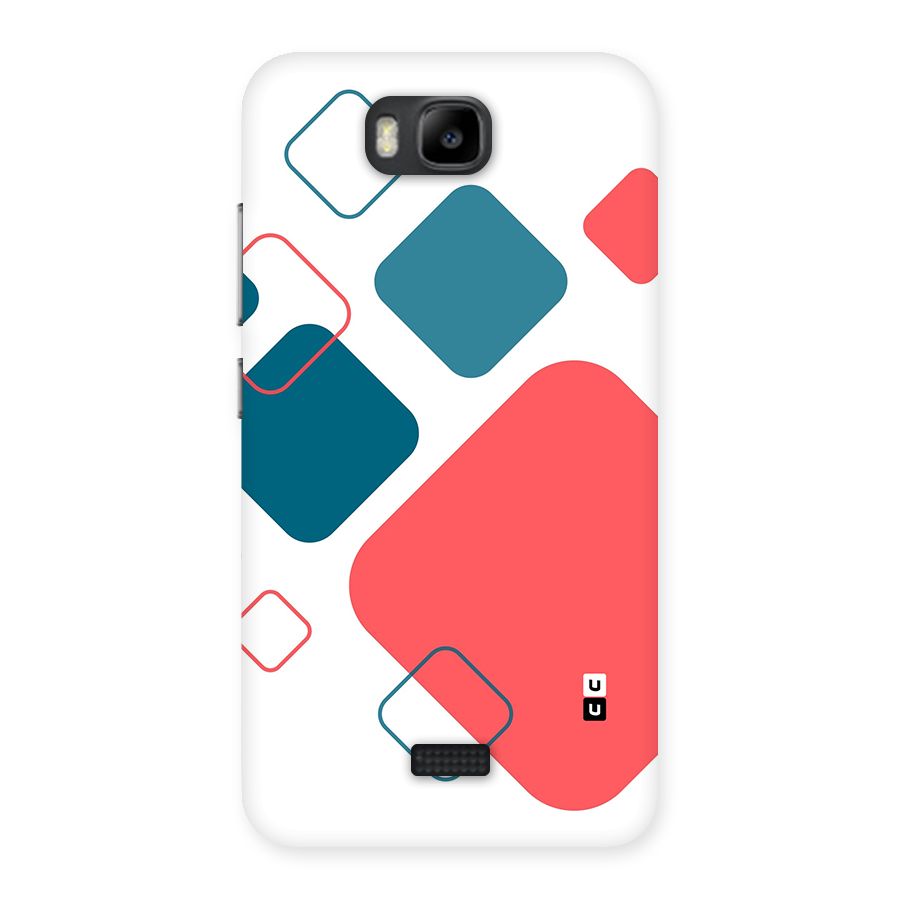 Square Pattern Beautiful Abstract Back Case for Honor Bee