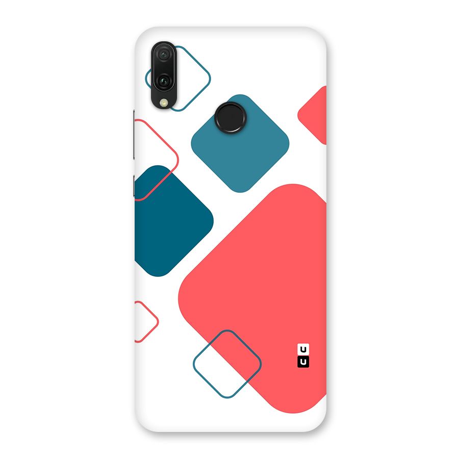 Square Pattern Beautiful Abstract Back Case for Huawei Y9 (2019)