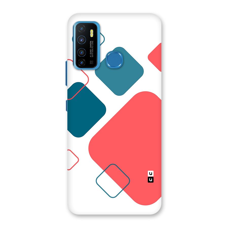 Square Pattern Beautiful Abstract Back Case for Infinix Hot 9