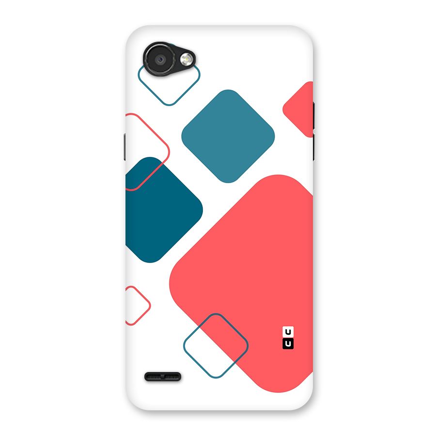 Square Pattern Beautiful Abstract Back Case for LG Q6