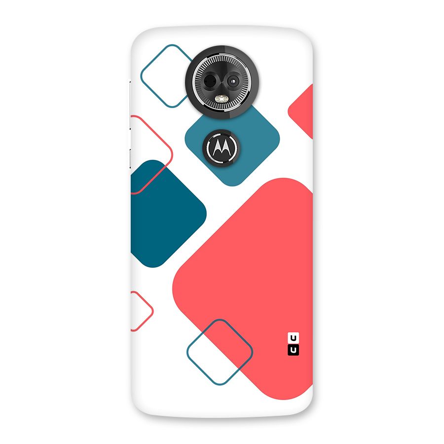 Square Pattern Beautiful Abstract Back Case for Moto E5 Plus