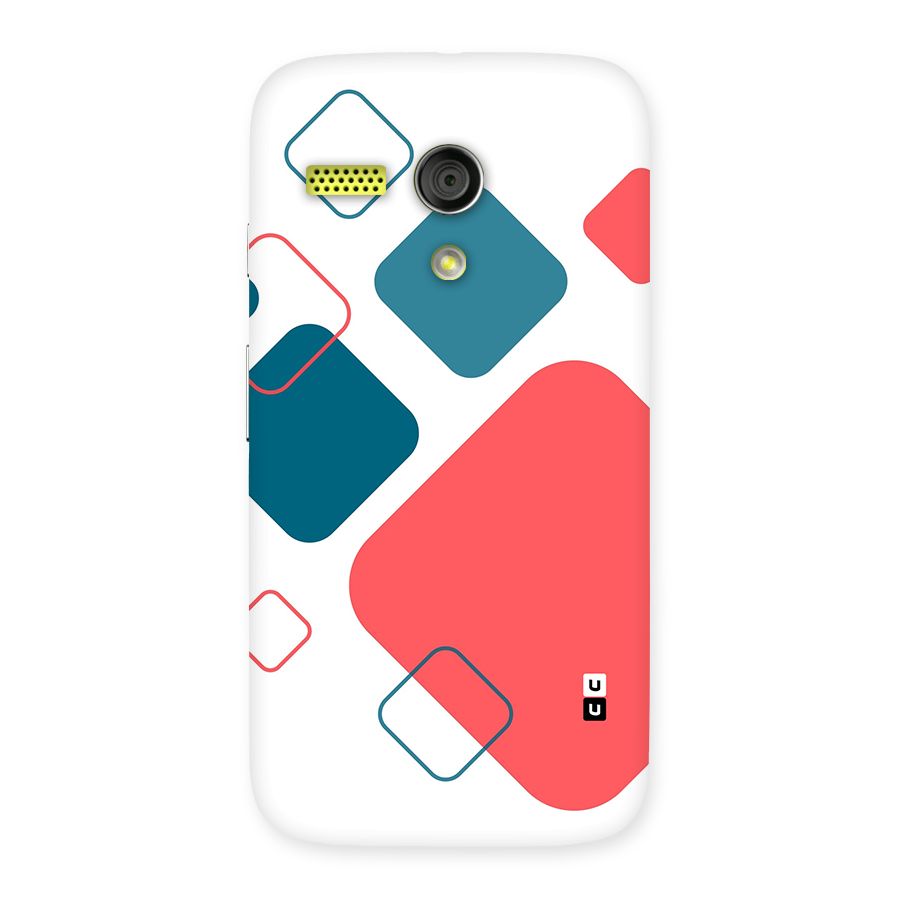Square Pattern Beautiful Abstract Back Case for Moto G
