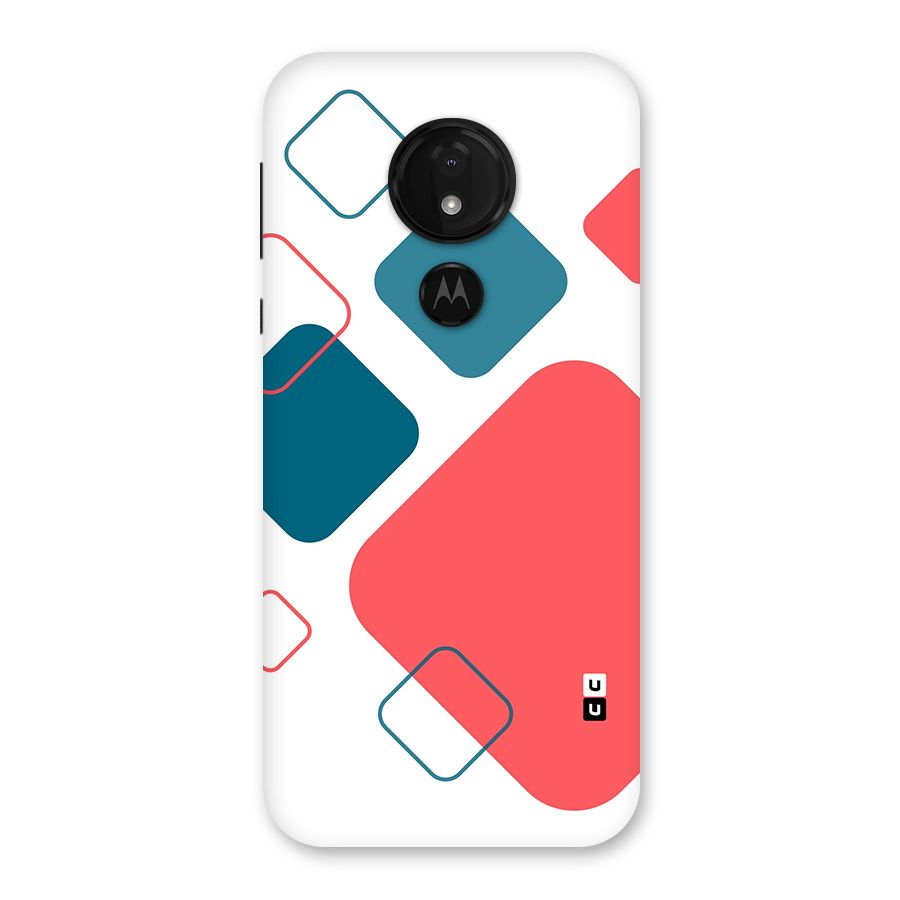 Square Pattern Beautiful Abstract Back Case for Moto G7 Power