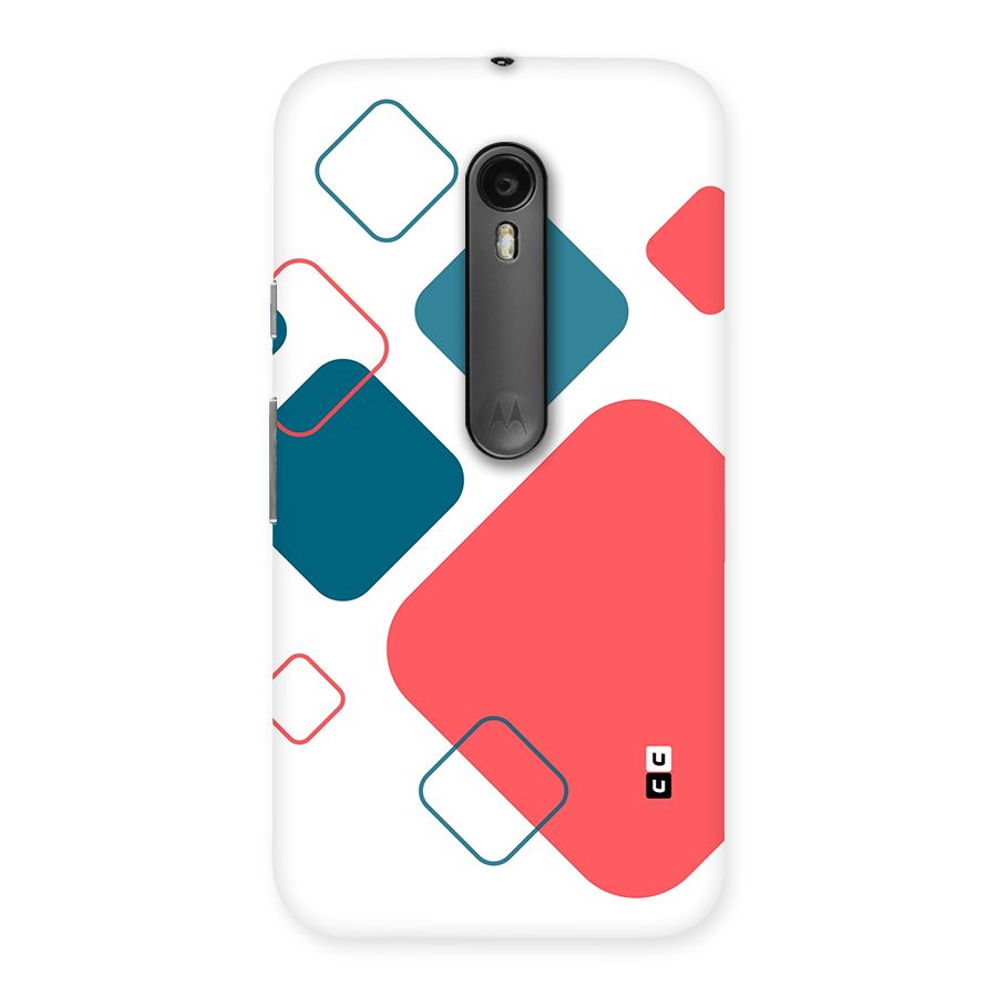 Square Pattern Beautiful Abstract Back Case for Moto G Turbo