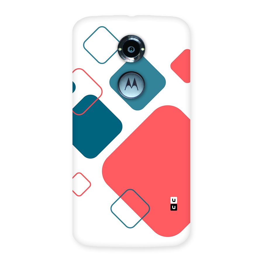 Square Pattern Beautiful Abstract Back Case for Moto X2