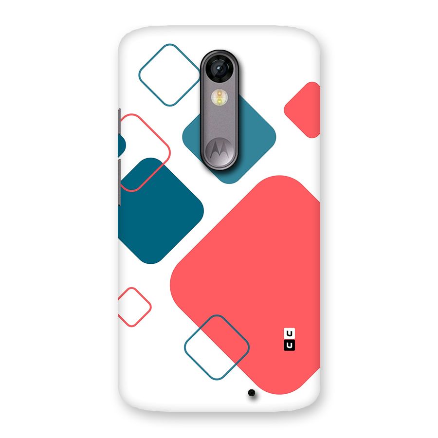 Square Pattern Beautiful Abstract Back Case for Moto X Force