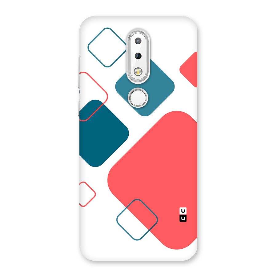 Square Pattern Beautiful Abstract Back Case for Nokia 6.1 Plus