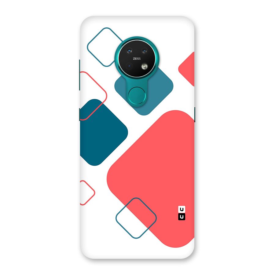 Square Pattern Beautiful Abstract Back Case for Nokia 7.2