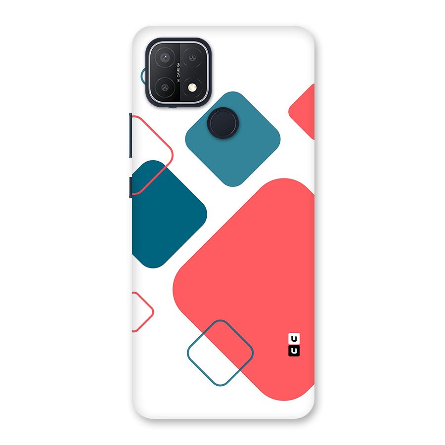 Square Pattern Beautiful Abstract Back Case for Oppo A15s