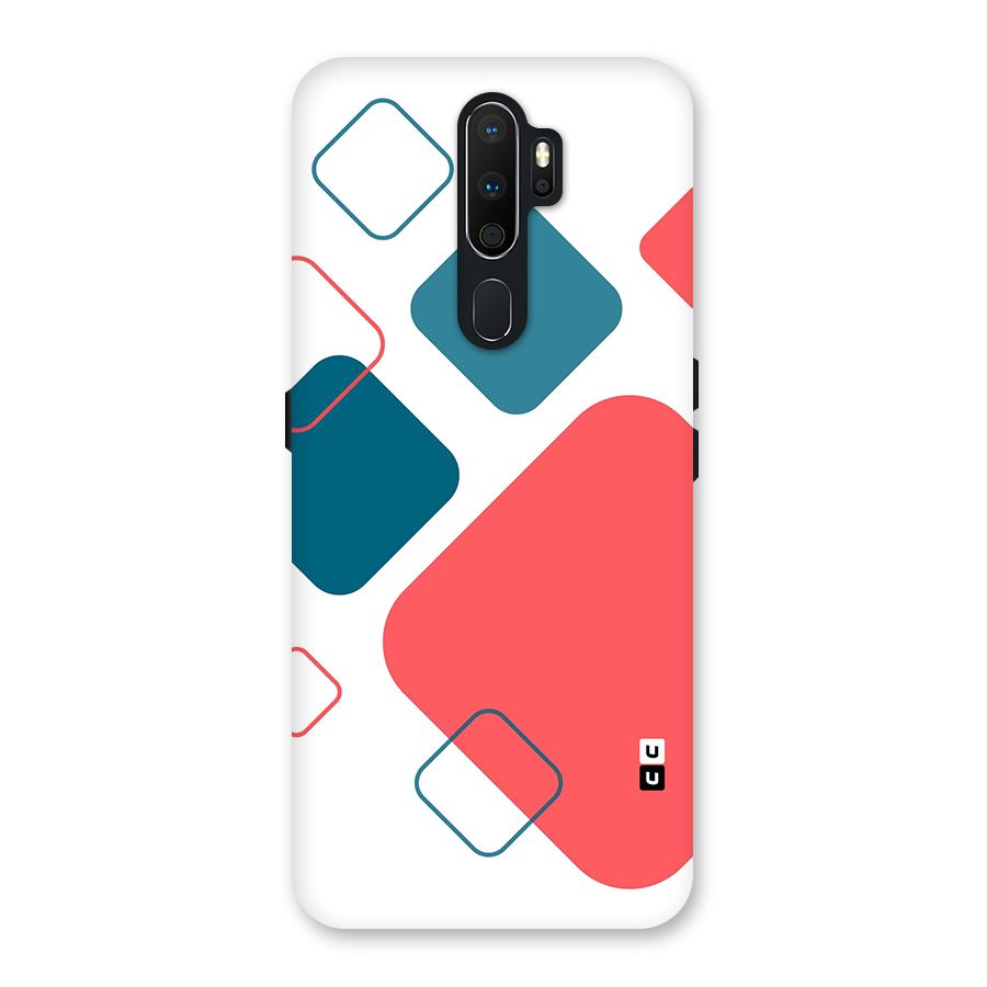 Square Pattern Beautiful Abstract Back Case for Oppo A5 (2020)