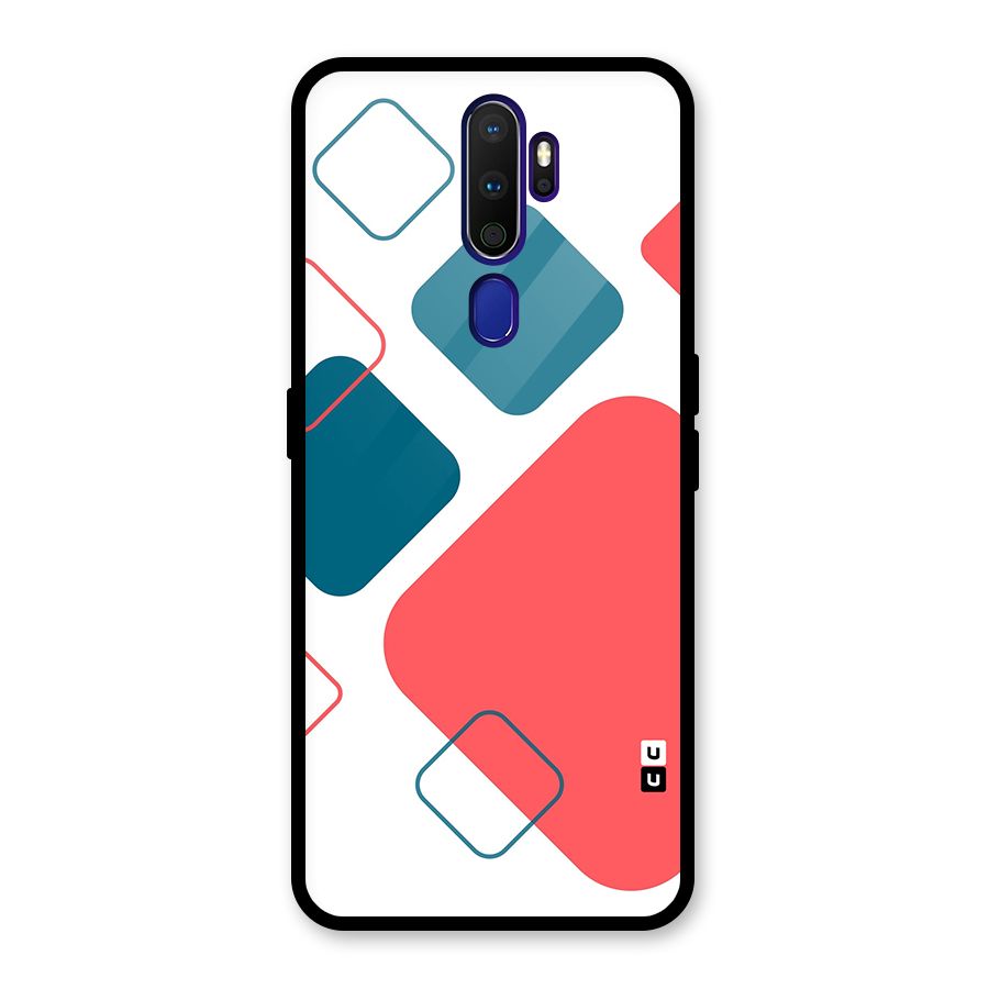 Square Pattern Beautiful Abstract Back Case for Oppo A9 (2020)
