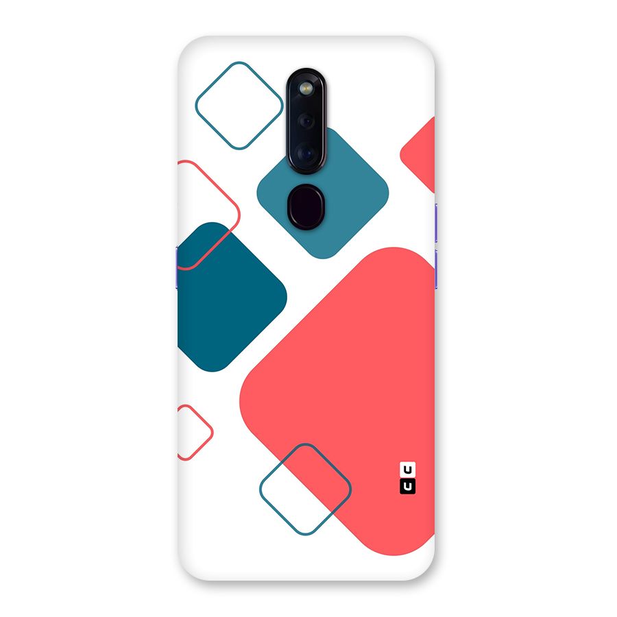 Square Pattern Beautiful Abstract Back Case for Oppo F11 Pro