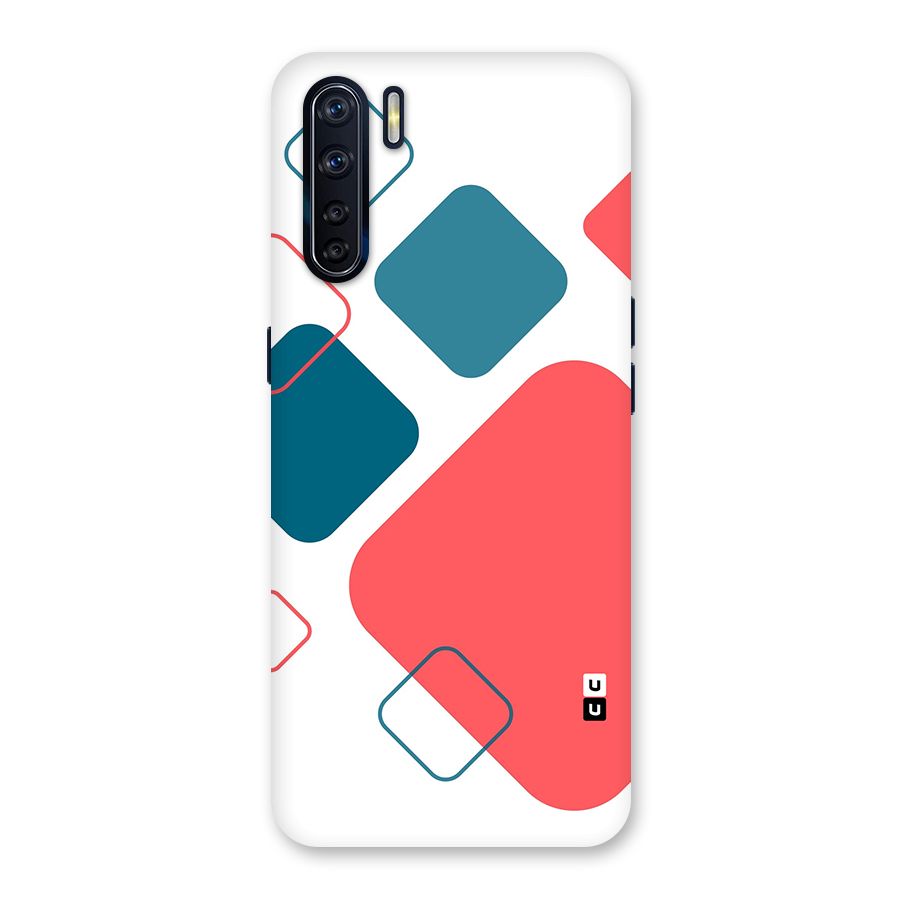 Square Pattern Beautiful Abstract Back Case for Oppo F15