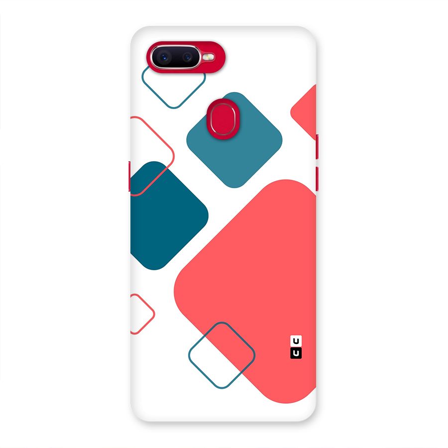 Square Pattern Beautiful Abstract Back Case for Oppo F9 Pro