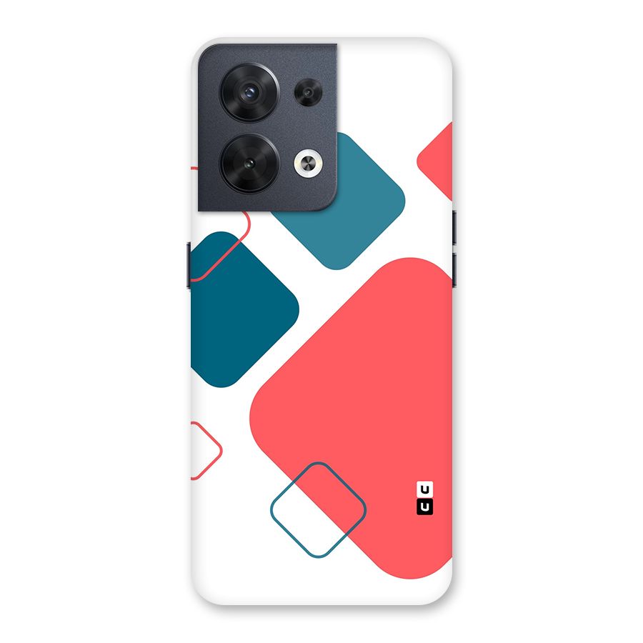 Square Pattern Beautiful Abstract Back Case for Oppo Reno8 5G