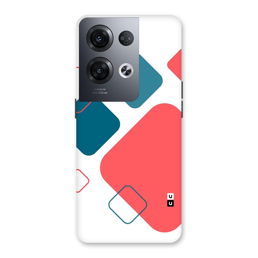 Square Pattern Beautiful Abstract Back Case for Oppo Reno8 Pro 5G