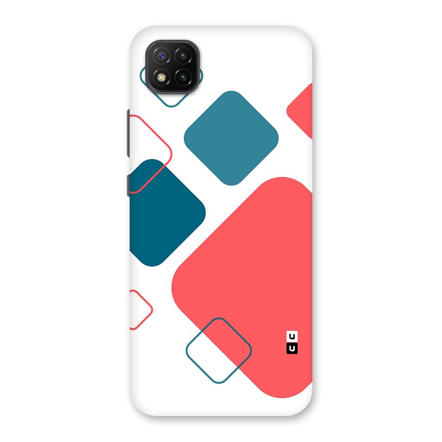 Square Pattern Beautiful Abstract Back Case for Poco C3