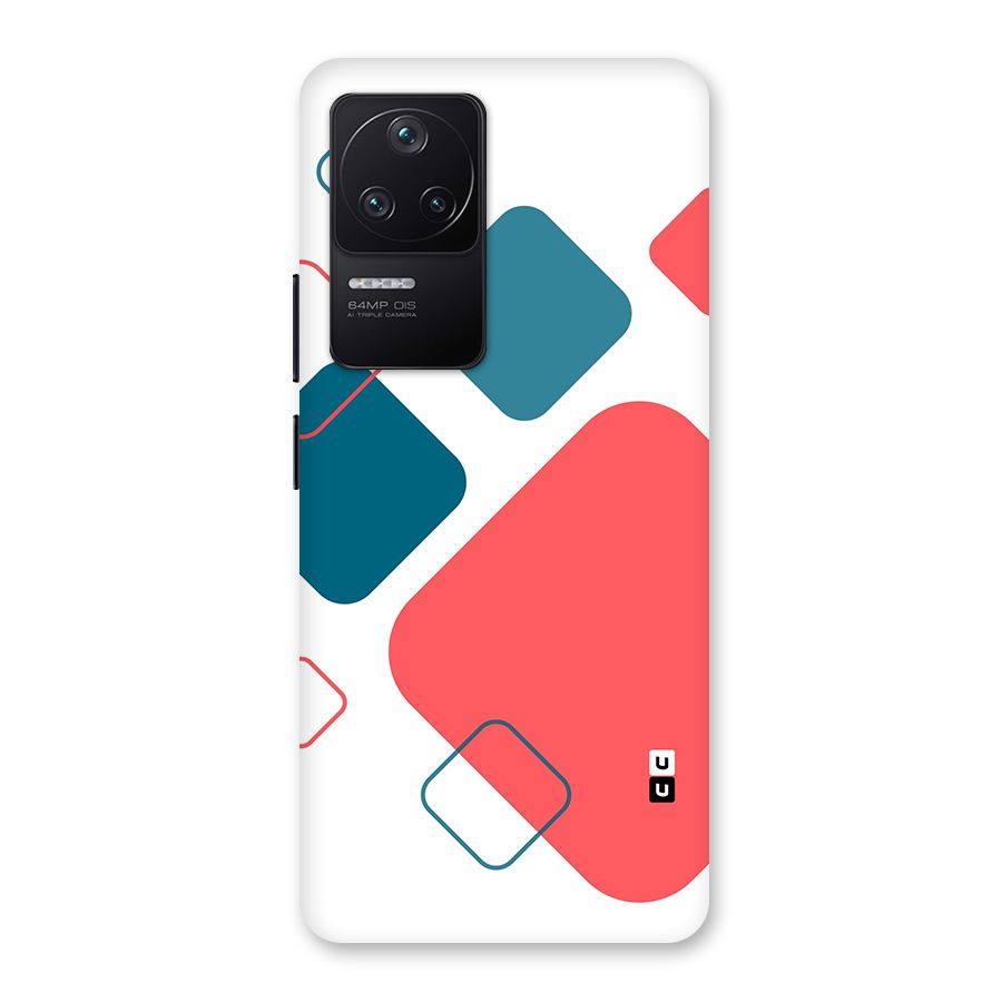 Square Pattern Beautiful Abstract Back Case for Poco F4 5G